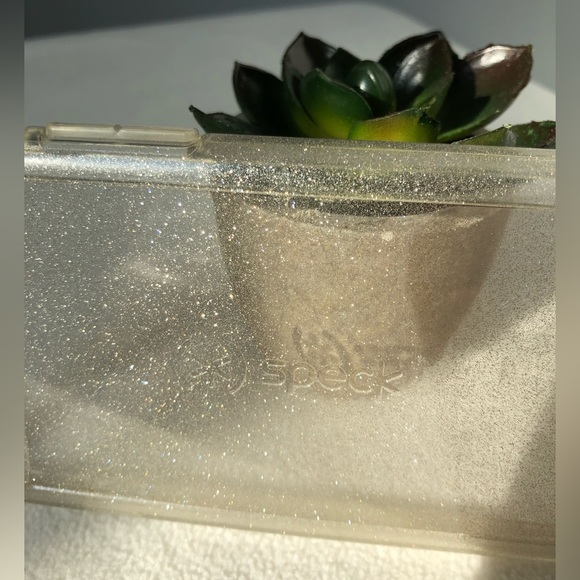 Speck Clear Gold Shimmer IPhone 8 Cell Phone Case - Picture 2 of 8